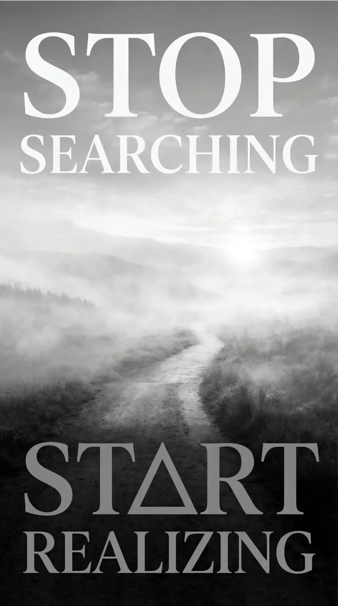 Stop Searching Start Realizing Flyer Front