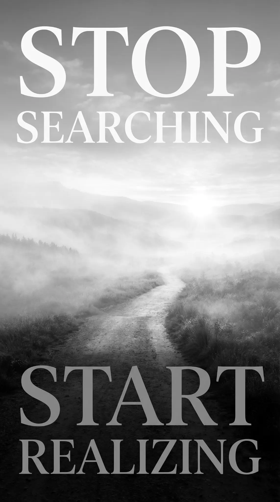 Stop Searching Start Realizing Flyer Front